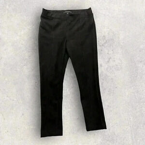 Andrew Marc Black Faux Suede Pull On Pants Size Large